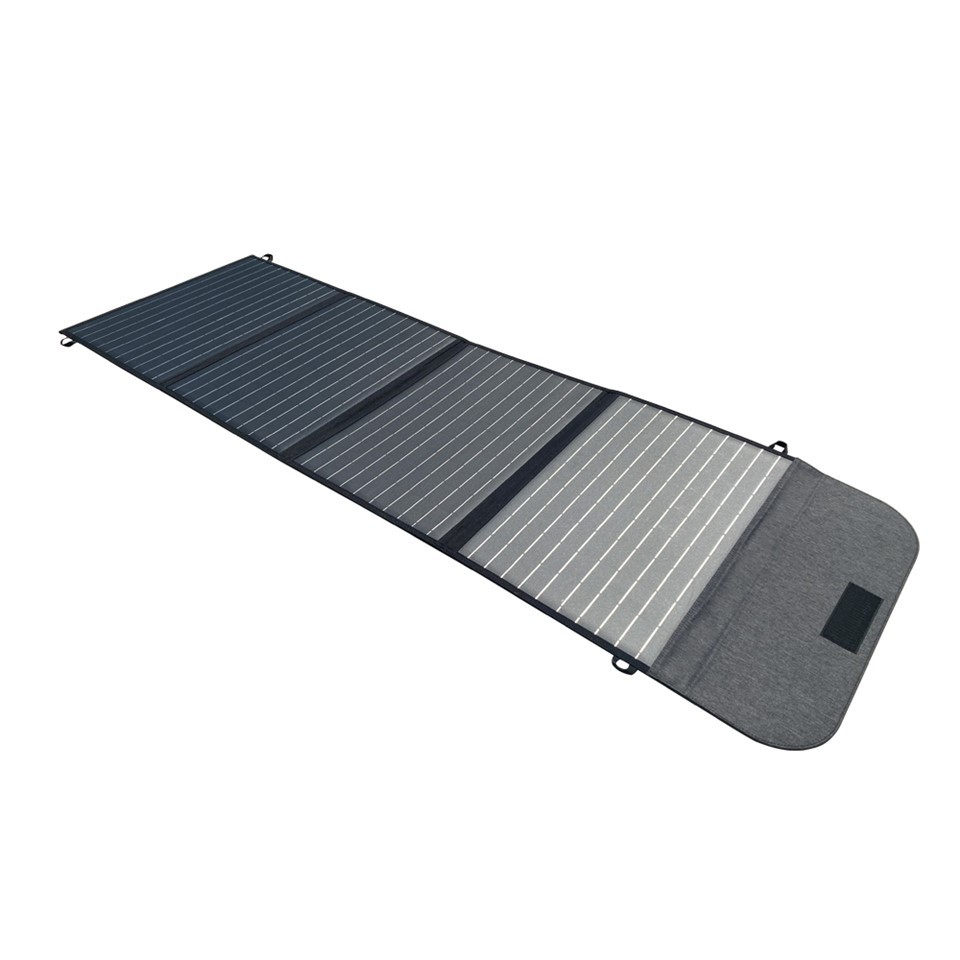 Panel solar plygu 100W gyda braced